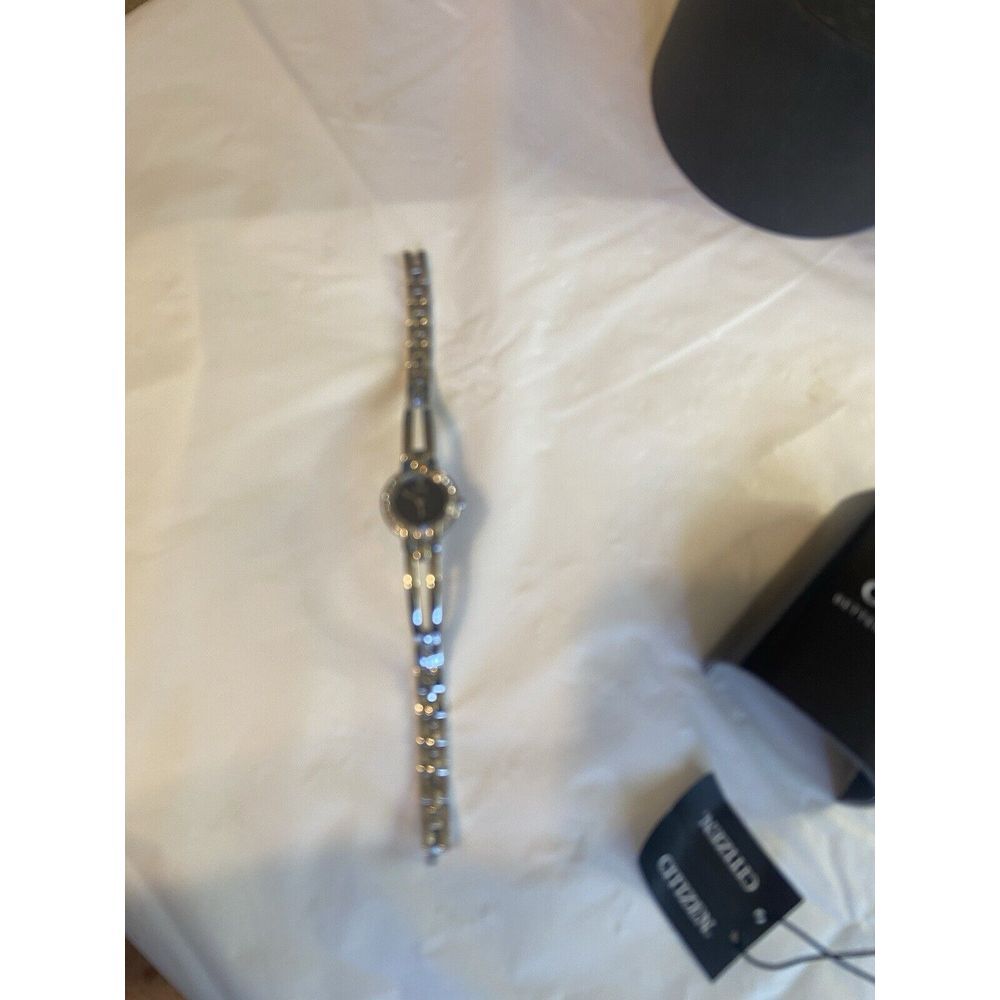 Women's Citizen Eco Drive Round Face Silhouette Bangle Watch EW9990-54E-NWT-Rare - Picture 9 of 10
